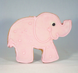 Pink Elephant Cookies